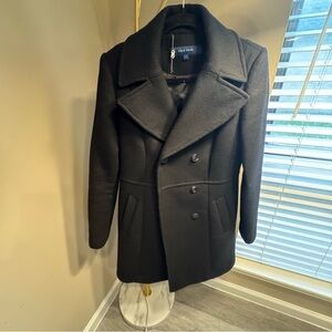 Cole Haan Classic Black wool coat